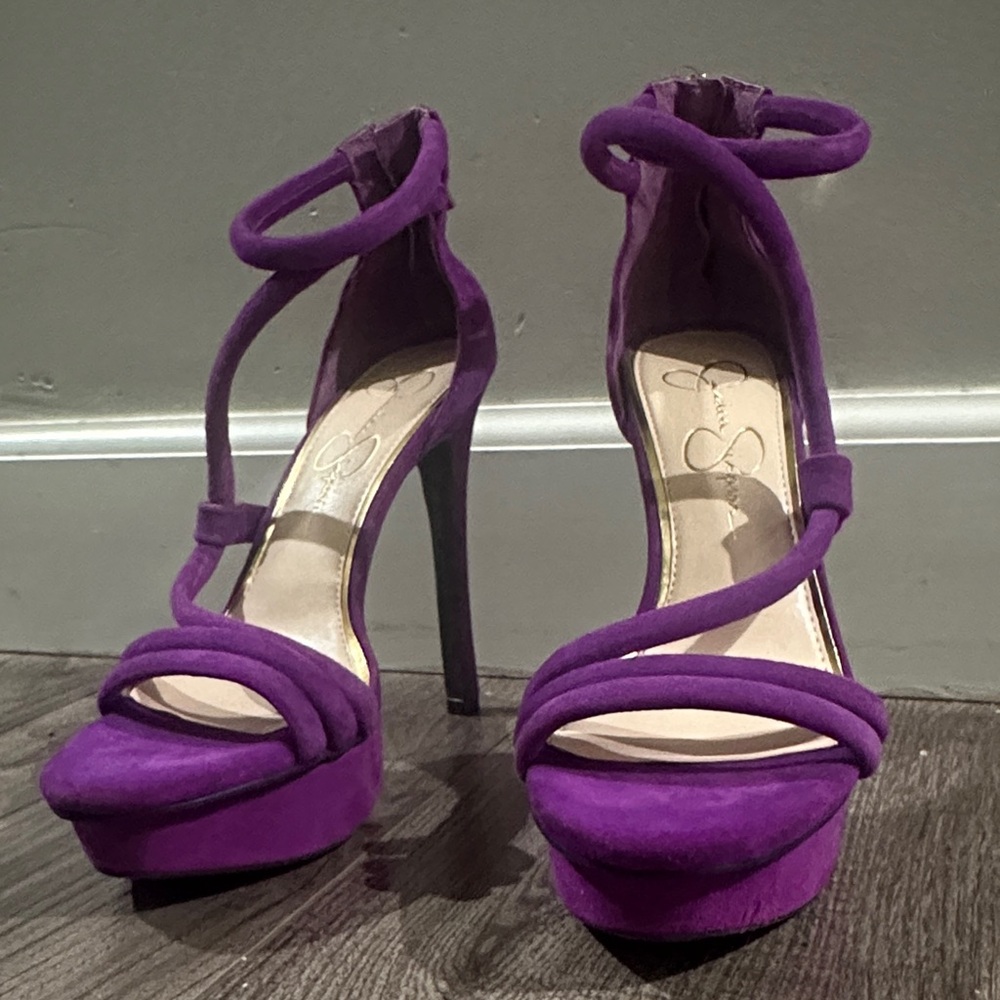 Jessica Simpson Bold Purple Platform Heels